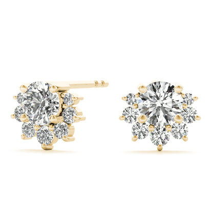 14K Yellow Gold Lab Grown Diamond Fashion Earrings With 0.15 TCW Diamond (Lab Grown VS-SI1, E/F/G)