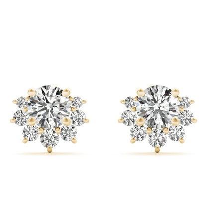 14K Yellow Gold Lab Grown Diamond Fashion Earrings With 0.15 TCW Diamond (Lab Grown VS-SI1, E/F/G)