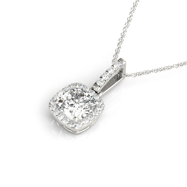 14K White Gold Lab Grown Diamond Necklace With 0.86 TCW Diamond (Lab Grown VS-SI1, E/F/G)