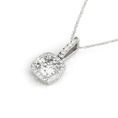 14K White Gold Lab Grown Diamond Necklace With 0.86 TCW Diamond (Lab Grown VS-SI1, E/F/G)