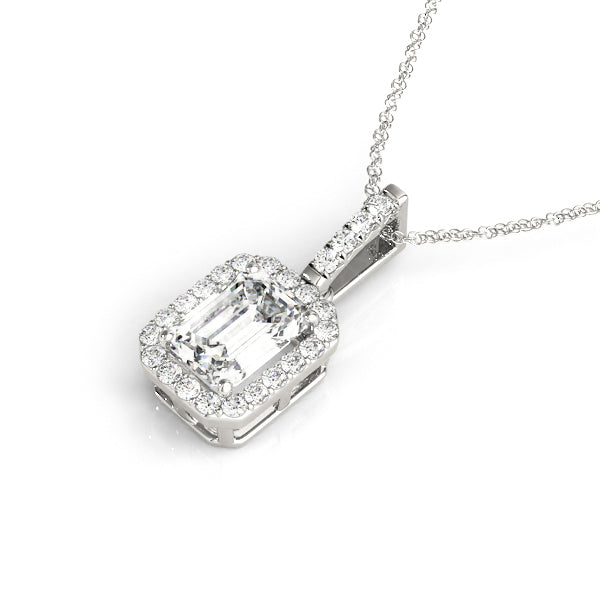 14K White Gold Lab Grown Diamond Necklace With 0.47 TCW Diamond (Lab Grown VS-SI1, E/F/G)