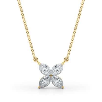 14K Yellow Gold Lab Grown Diamond Necklace With 0.28 TCW Diamond (Lab Grown VS-SI1, E/F/G)
