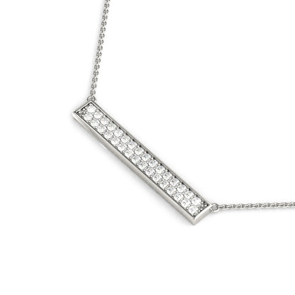 14K White Gold Lab Grown Diamond Necklace With 0.36 TCW Diamond (Lab Grown VS-SI1, E/F/G)