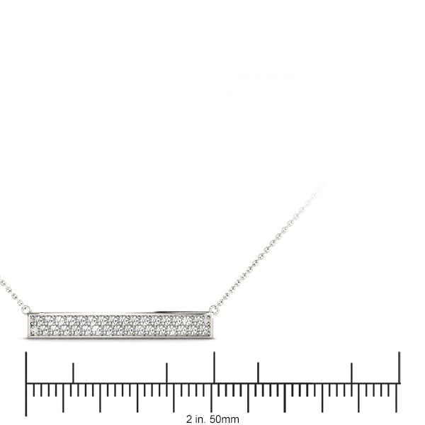 14K White Gold Lab Grown Diamond Necklace With 0.36 TCW Diamond (Lab Grown VS-SI1, E/F/G)