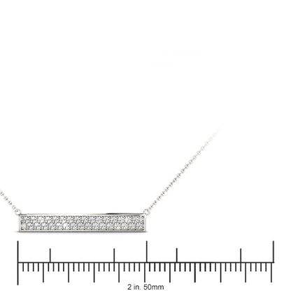 14K White Gold Lab Grown Diamond Necklace With 0.36 TCW Diamond (Lab Grown VS-SI1, E/F/G)