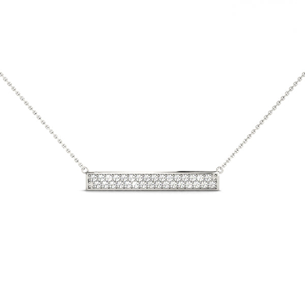 14K White Gold Lab Grown Diamond Necklace With 0.36 TCW Diamond (Lab Grown VS-SI1, E/F/G)