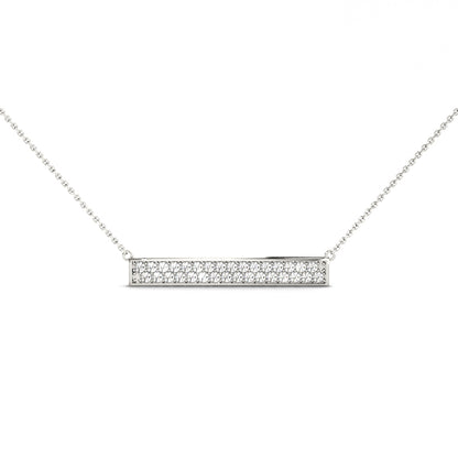 14K White Gold Lab Grown Diamond Necklace With 0.36 TCW Diamond (Lab Grown VS-SI1, E/F/G)