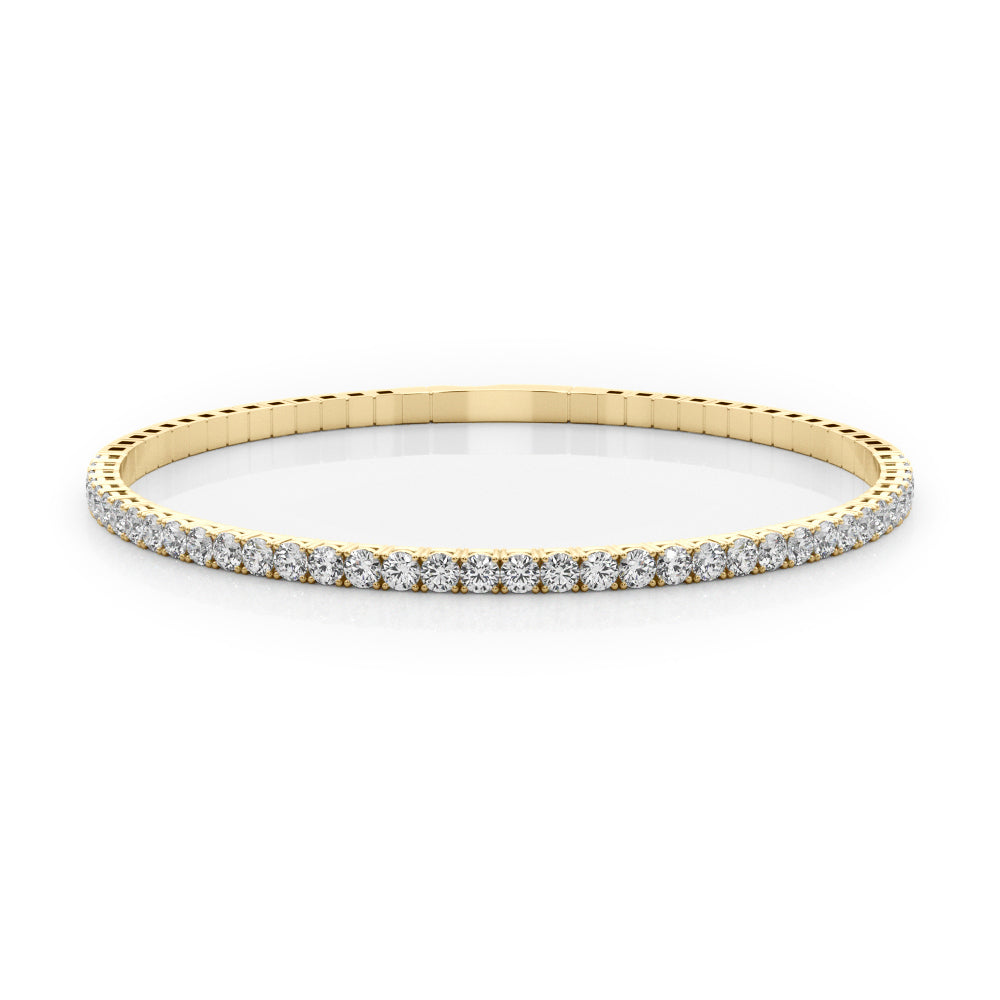 14K Yellow Gold Lab Grown Diamond Bracelet With 1.90 TCW Diamond (Lab Grown VS-SI1, E/F/G)