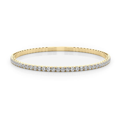 14K Yellow Gold Lab Grown Diamond Bracelet With 1.90 TCW Diamond (Lab Grown VS-SI1, E/F/G)