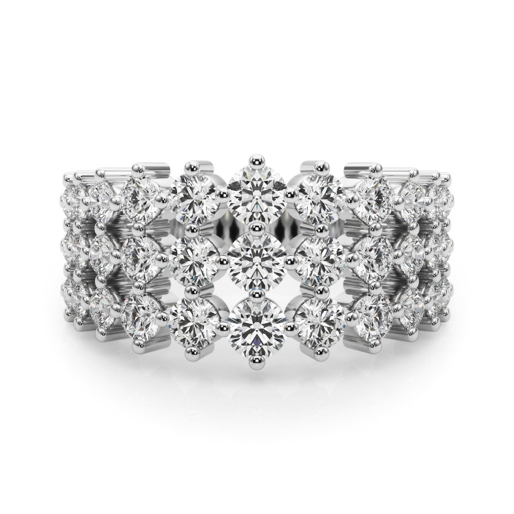 14K White Gold Lab Grown Diamond Fashion Ring With 0.60 TCW Diamond (Lab Grown VS-SI1, E/F/G)