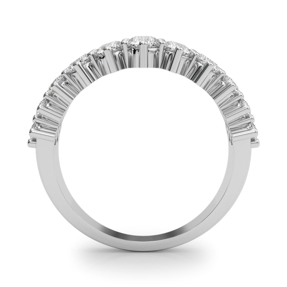 14K White Gold Lab Grown Diamond Fashion Ring With 0.60 TCW Diamond (Lab Grown VS-SI1, E/F/G)