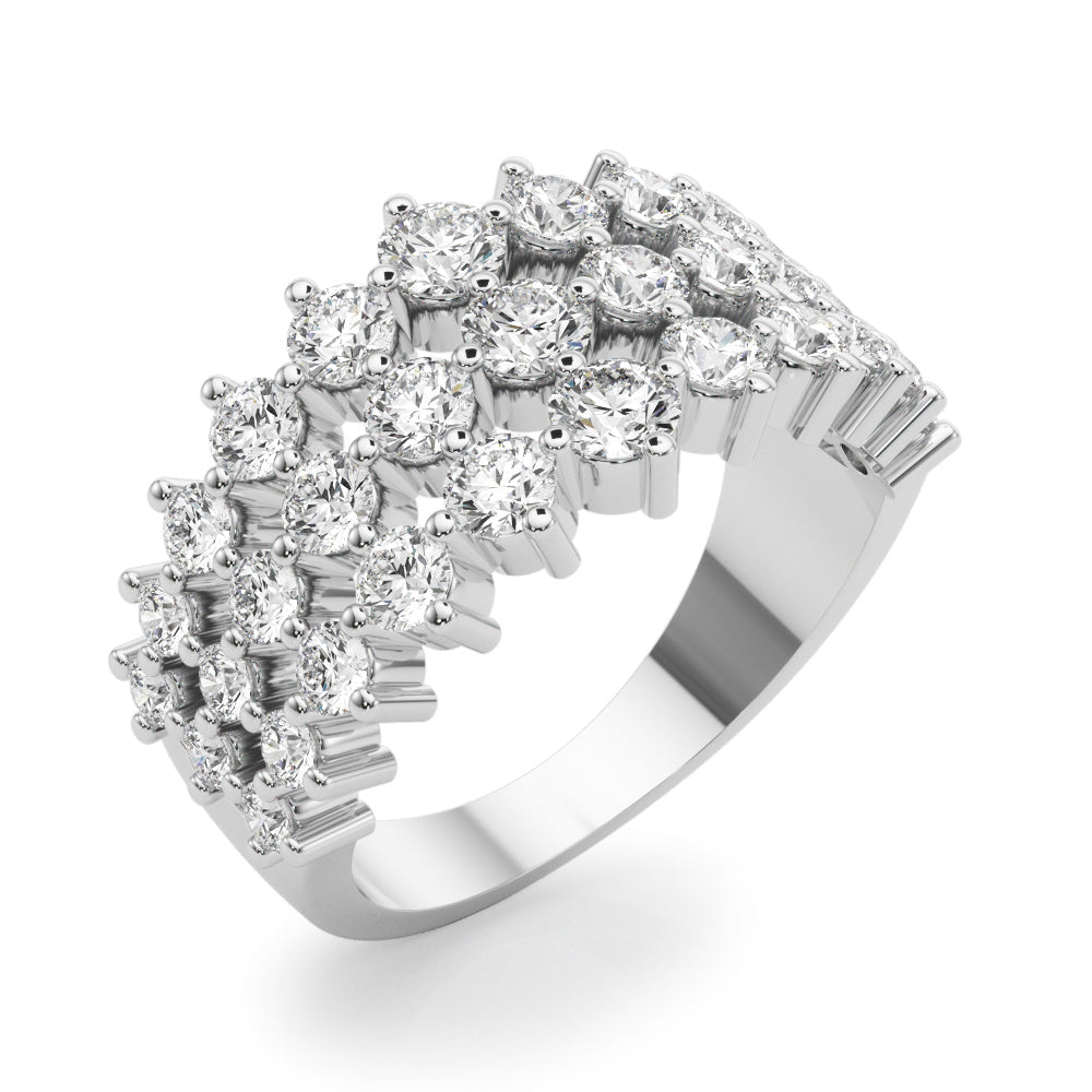 14K White Gold Lab Grown Diamond Fashion Ring With 0.60 TCW Diamond (Lab Grown VS-SI1, E/F/G)
