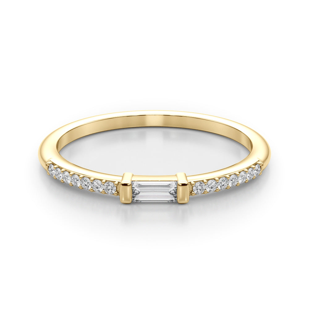 14K Yellow Gold Lab Grown Diamond Fashion Band With 0.19 TCW Diamond (Lab Grown VS-SI1, E/F/G)