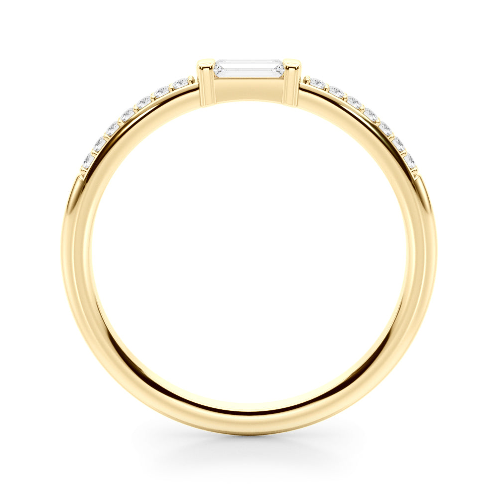 14K Yellow Gold Lab Grown Diamond Fashion Band With 0.19 TCW Diamond (Lab Grown VS-SI1, E/F/G)