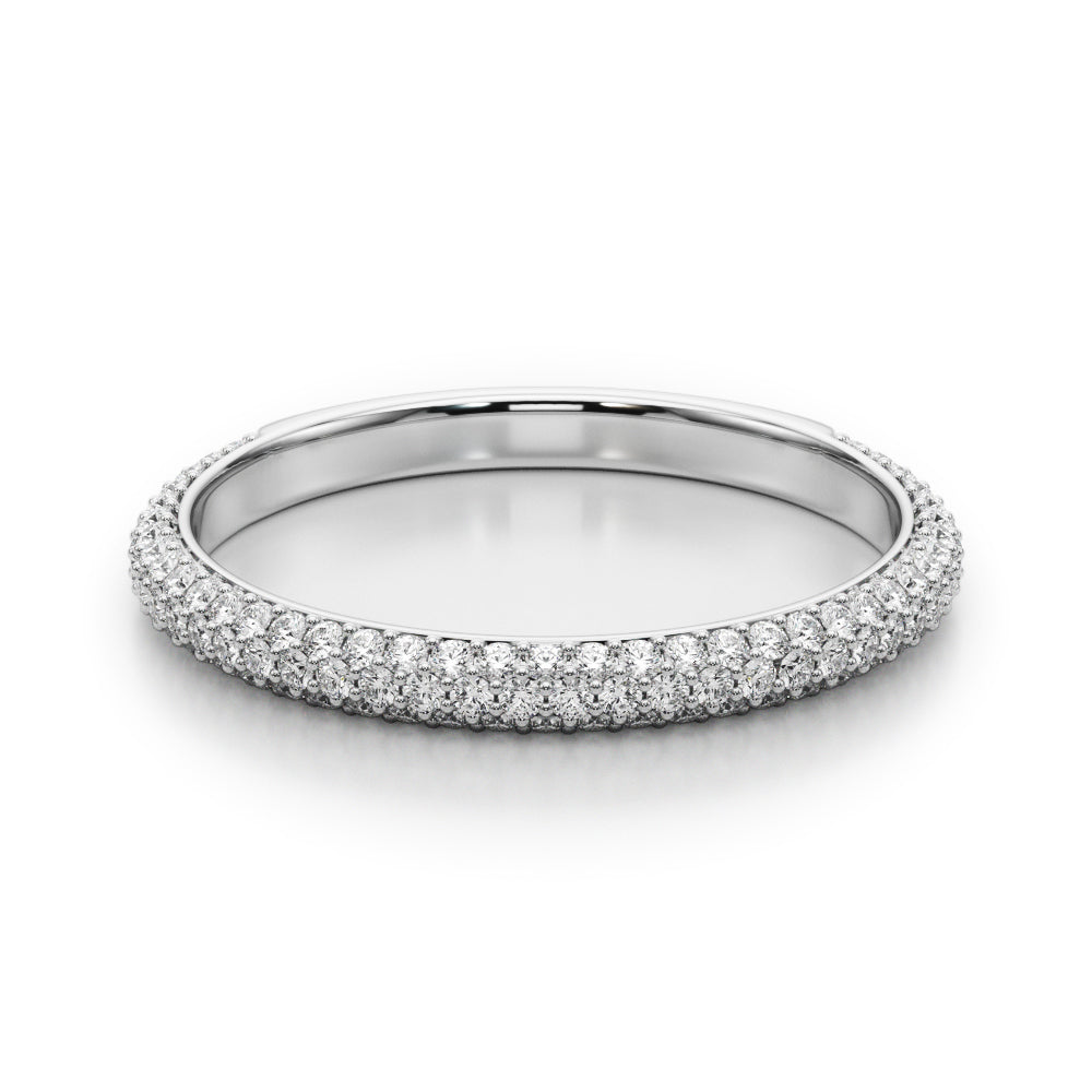 14K White Gold Lab Grown Diamond Fashion Band With 0.49 TCW Diamond (Lab Grown VS-SI1, E/F/G)