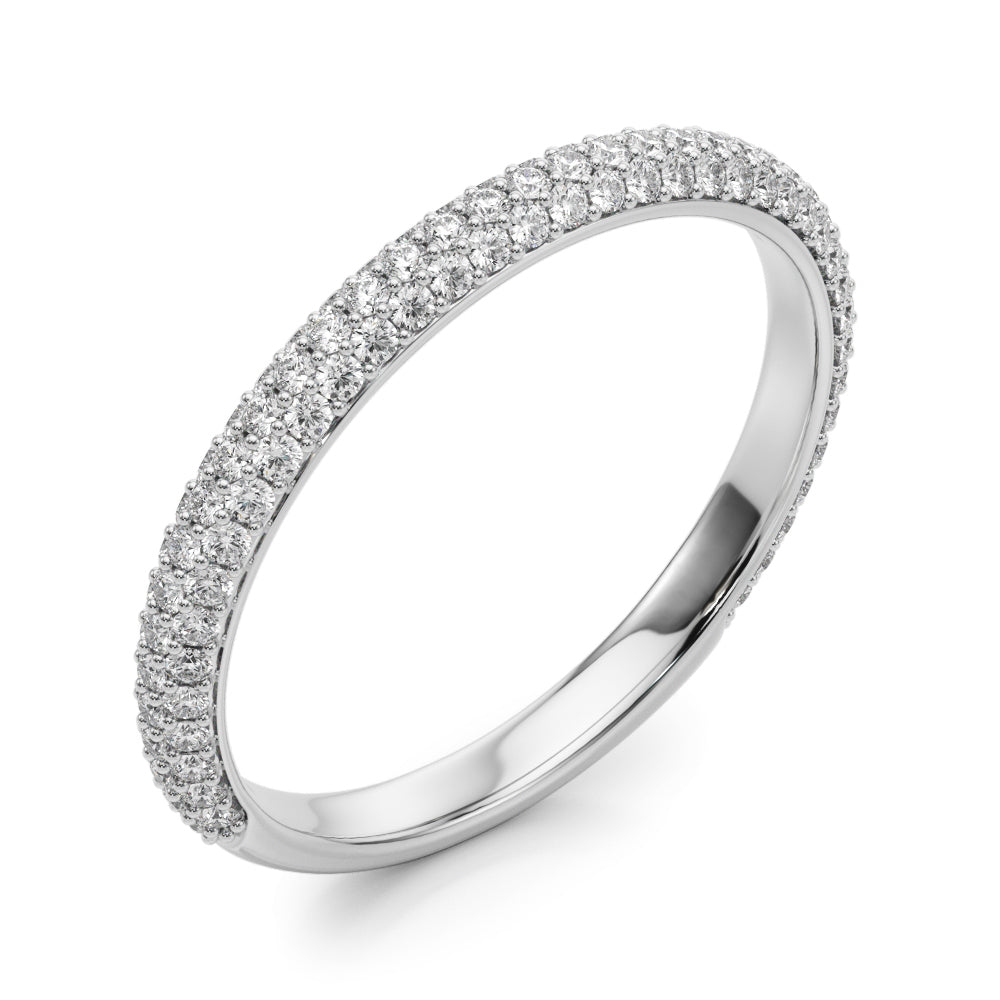 14K White Gold Lab Grown Diamond Fashion Band With 0.49 TCW Diamond (Lab Grown VS-SI1, E/F/G)