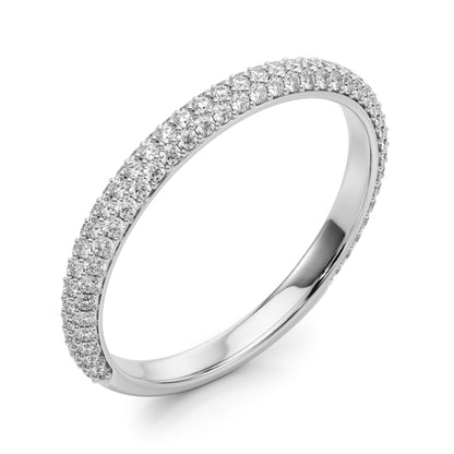 14K White Gold Lab Grown Diamond Fashion Band With 0.49 TCW Diamond (Lab Grown VS-SI1, E/F/G)