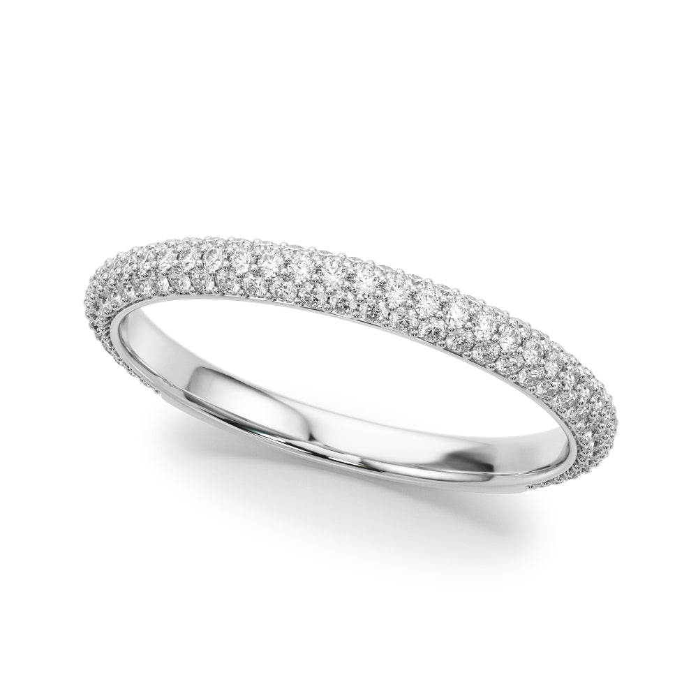14K White Gold Lab Grown Diamond Fashion Band With 0.49 TCW Diamond (Lab Grown VS-SI1, E/F/G)