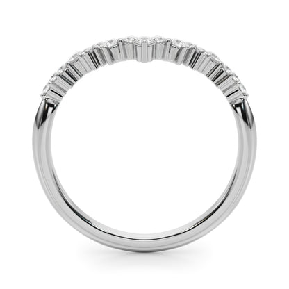 14K White Gold Lab Grown Diamond Fashion Band With 0.15 TCW Diamond (Lab Grown VS-SI1, E/F/G)