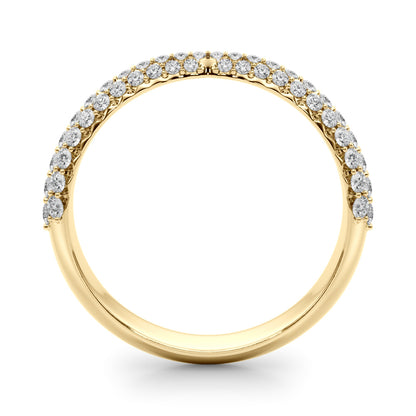 14K Yellow Gold Lab Grown Diamond Fashion Band With 0.14 TCW Diamond (Lab Grown VS-SI1, E/F/G)