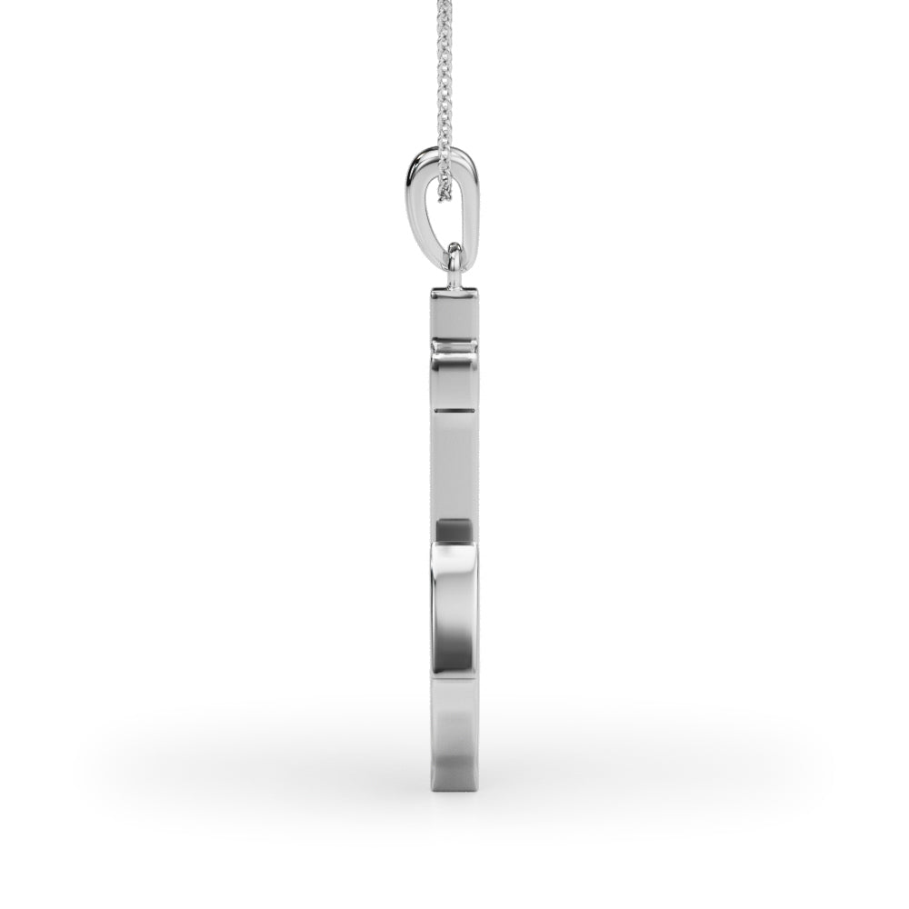 14K White Gold Lab Grown Diamond Necklace With 0.37 TCW Diamond (Lab Grown VS-SI1, E/F/G)