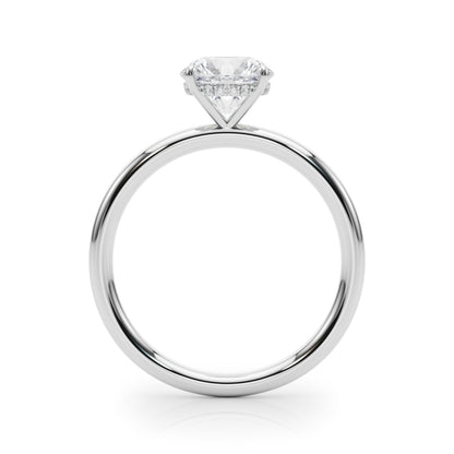 14K White Gold Engagement Ring Round Center With 3.08 TCW Diamond (Lab Grown VS-SI1, E/F/G)