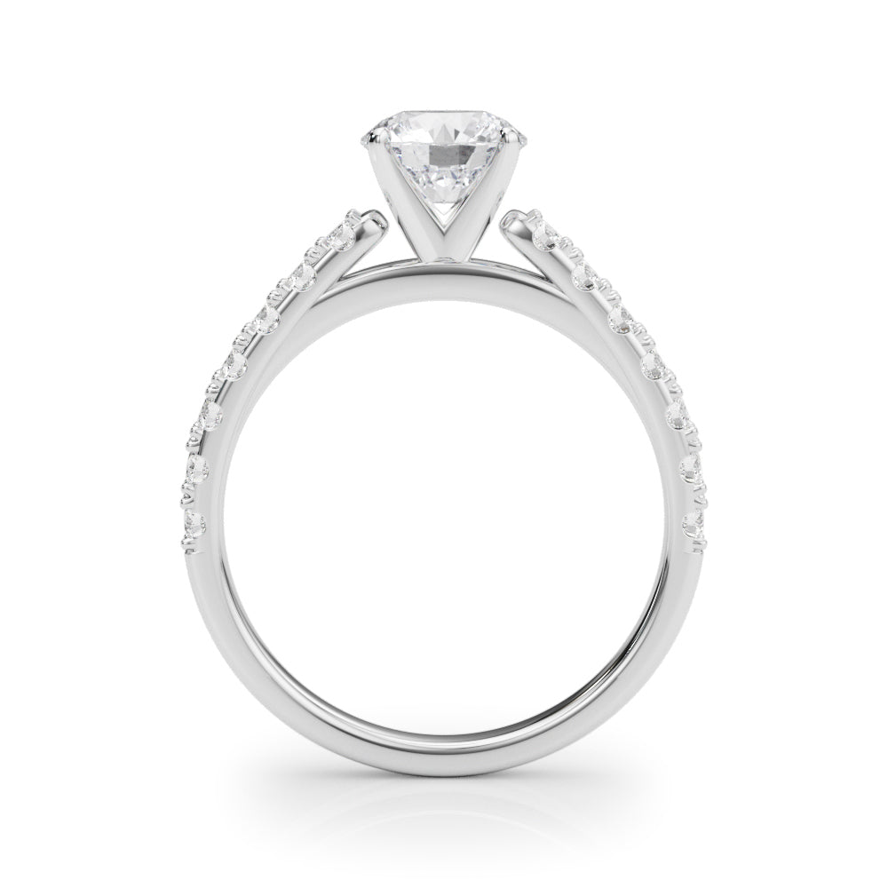 14K White Gold Remount Ring With 0.42 TCW Diamond (Lab Grown VS-SI1, E/F/G)