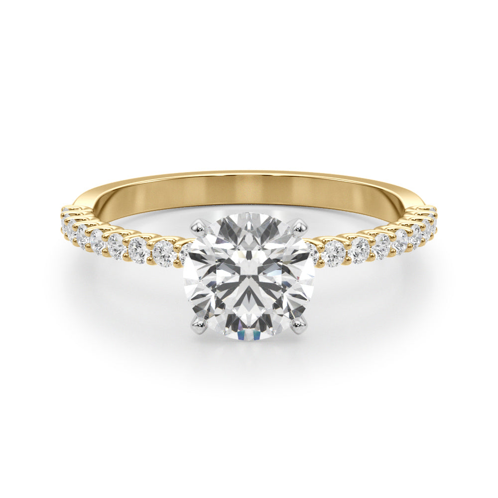 14K White Gold Engagement Ring With 1.76 TCW Diamond (Lab Grown VS-SI1, E/F/G)