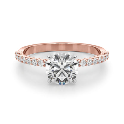 14K White Gold Engagement Ring With 1.76 TCW Diamond (Lab Grown VS-SI1, E/F/G)