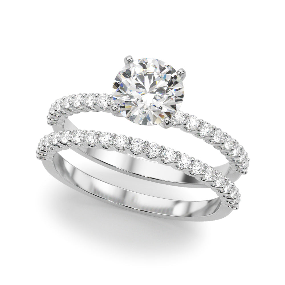 14K White Gold Engagement Ring With 1.76 TCW Diamond (Lab Grown VS-SI1, E/F/G)