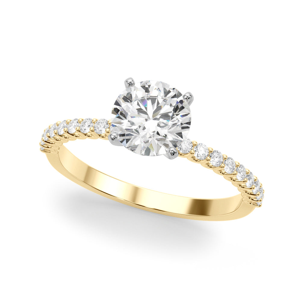 14K White Gold Engagement Ring With 1.76 TCW Diamond (Lab Grown VS-SI1, E/F/G)