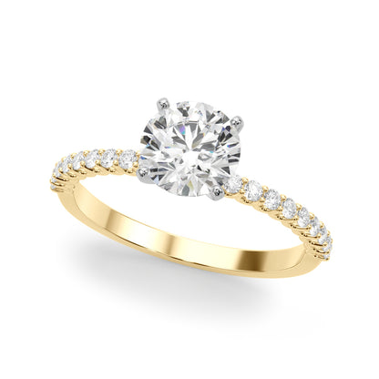 14K White Gold Engagement Ring With 1.76 TCW Diamond (Lab Grown VS-SI1, E/F/G)