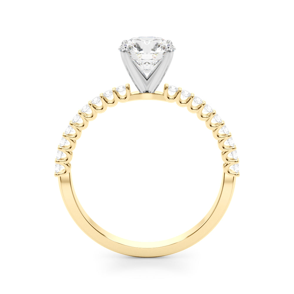 14K White Gold Engagement Ring With 1.76 TCW Diamond (Lab Grown VS-SI1, E/F/G)