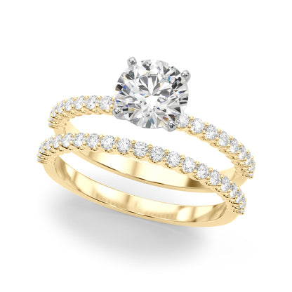 14K White Gold Engagement Ring With 1.76 TCW Diamond (Lab Grown VS-SI1, E/F/G)