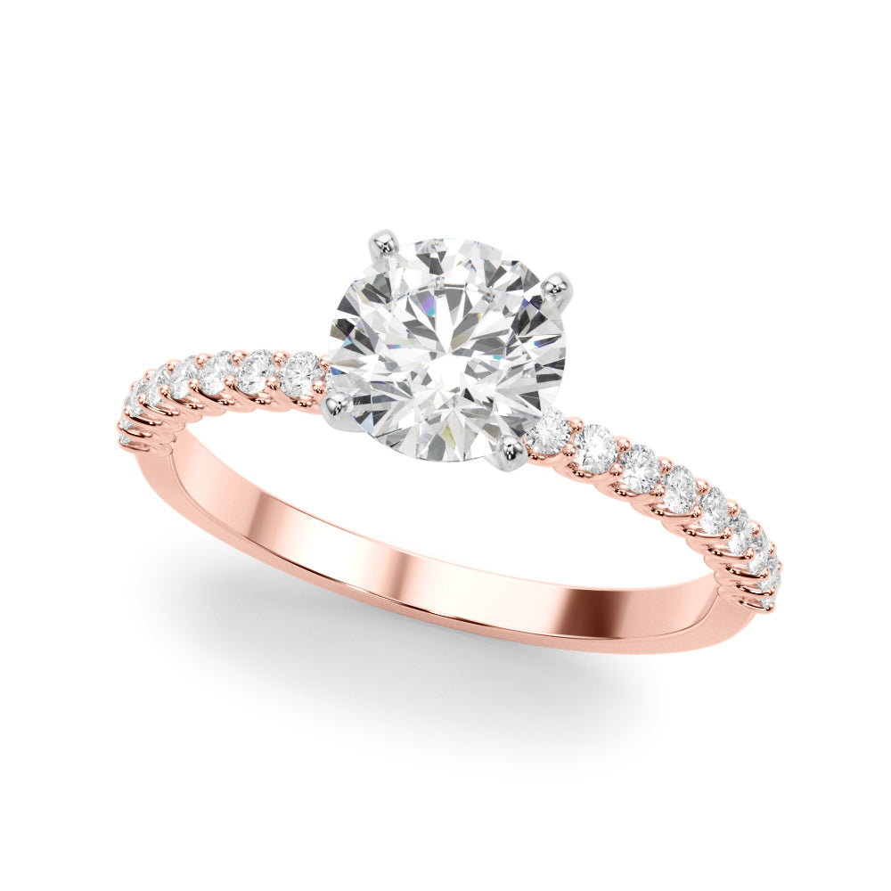 14K White Gold Engagement Ring With 1.76 TCW Diamond (Lab Grown VS-SI1, E/F/G)