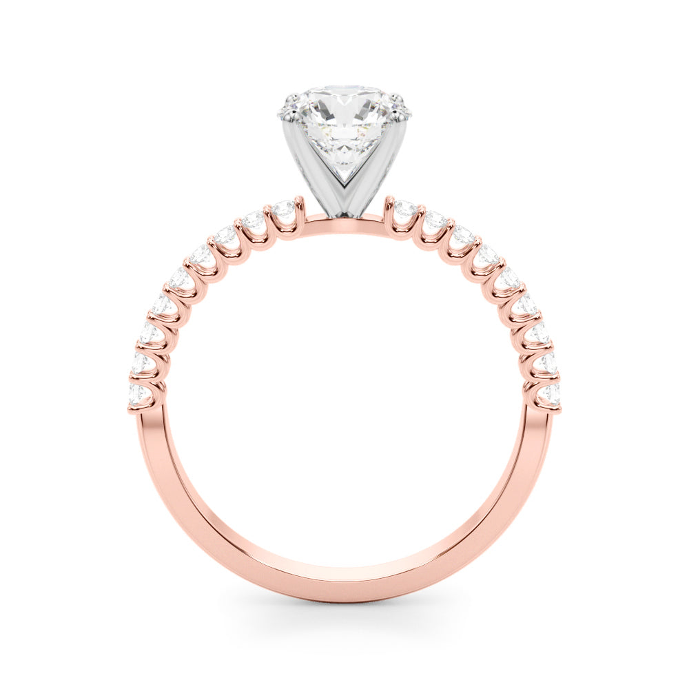 14K White Gold Engagement Ring With 1.76 TCW Diamond (Lab Grown VS-SI1, E/F/G)