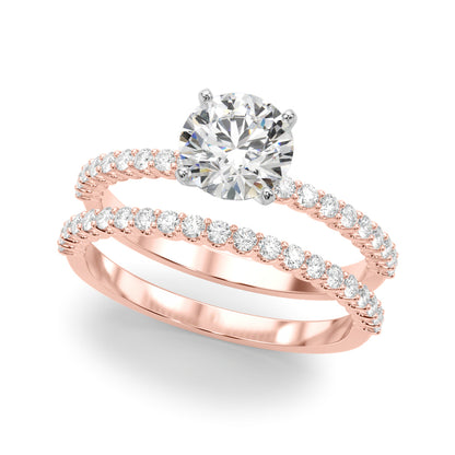 14K White Gold Engagement Ring With 1.76 TCW Diamond (Lab Grown VS-SI1, E/F/G)