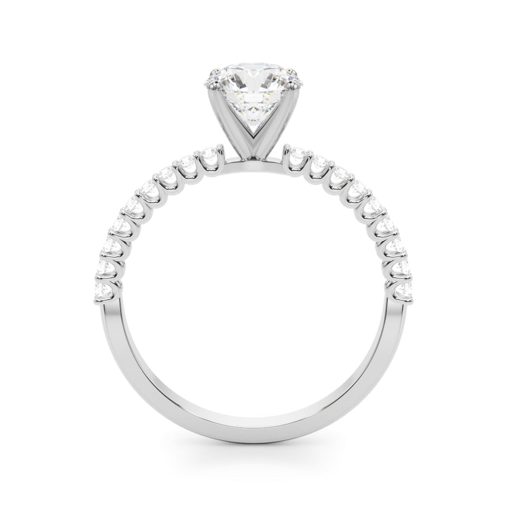 14K White Gold Engagement Ring With 1.76 TCW Diamond (Lab Grown VS-SI1, E/F/G)