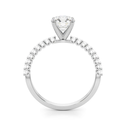 14K White Gold Engagement Ring With 1.76 TCW Diamond (Lab Grown VS-SI1, E/F/G)
