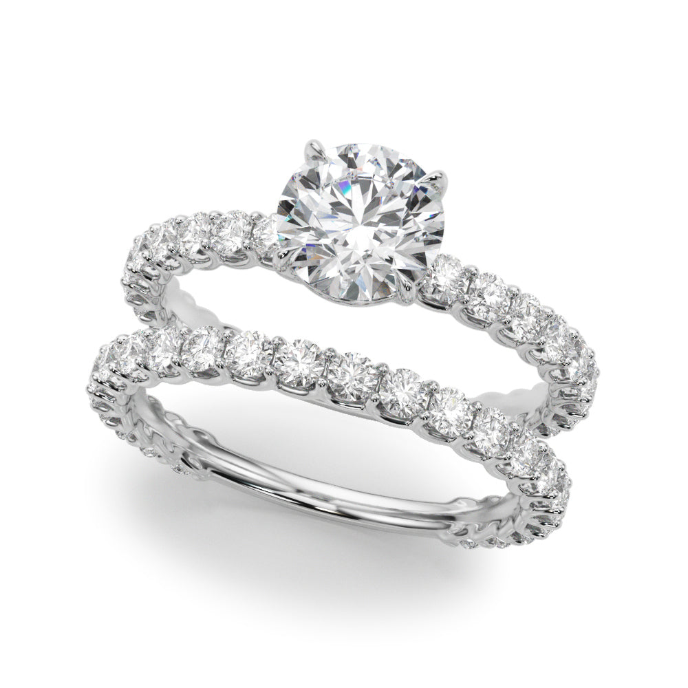 14K White Gold Engagement Rings With 2.16 TCW Diamond (Lab Grown VS-SI1, E/F/G)