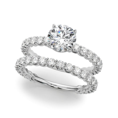 14K White Gold Engagement Rings With 2.16 TCW Diamond (Lab Grown VS-SI1, E/F/G)