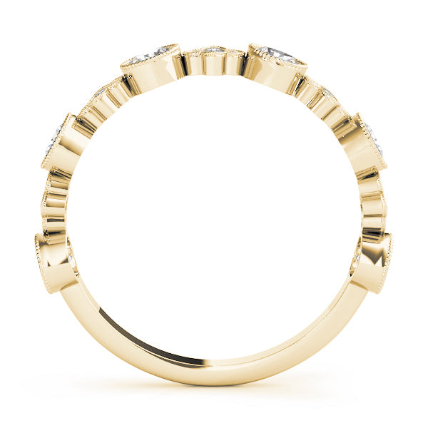 14K Yellow Gold Stackable Ring With 0.30 TCW Diamond (Lab Grown VS-SI1, E/F/G)