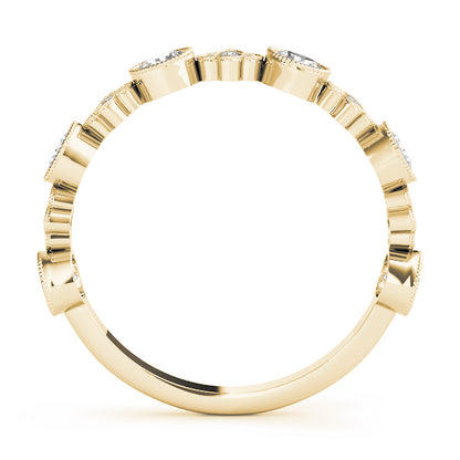 14K Yellow Gold Stackable Ring With 0.30 TCW Diamond (Lab Grown VS-SI1, E/F/G)