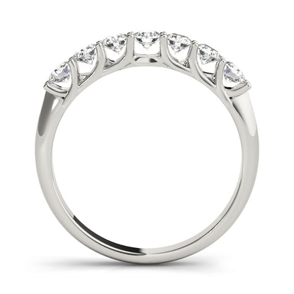 14K White Gold Wedding Bands Prong Set With 0.35 TCW Diamond (Lab Grown VS-SI1, E/F/G)