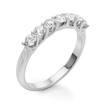 14K White Gold Wedding Bands Prong Set With 0.35 TCW Diamond (Lab Grown VS-SI1, E/F/G)