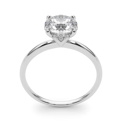 14K White Gold Engagement Ring With 2.59 TCW Diamond (SI1-SI2, G-H)