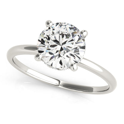 14K White Gold Engagement Ring With 2.59 TCW Diamond (SI1-SI2, G-H)
