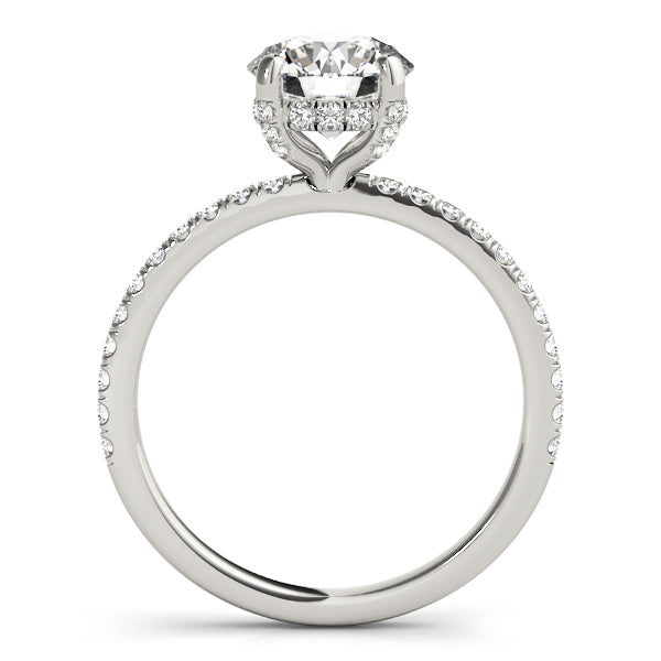 14K White Gold Engagement Ring With 0.73 TCW Diamond (I1, H-I)
