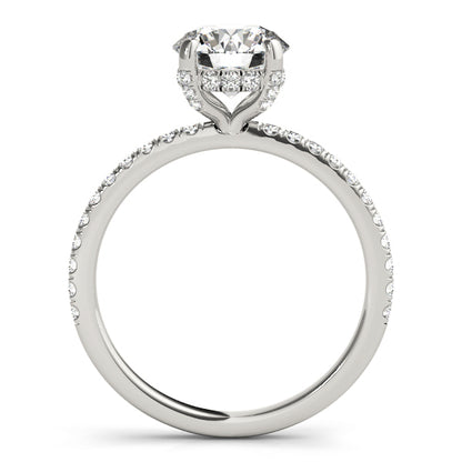 14K White Gold Engagement Ring With 0.73 TCW Diamond (I1, H-I)