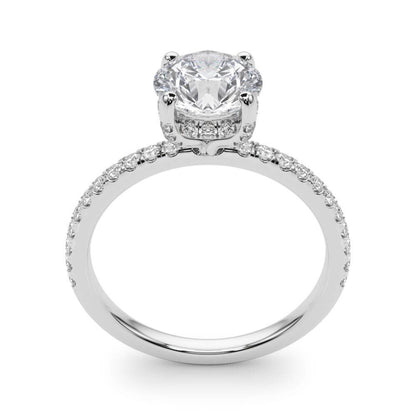 14K White Gold Engagement Ring With 0.73 TCW Diamond (I1, H-I)